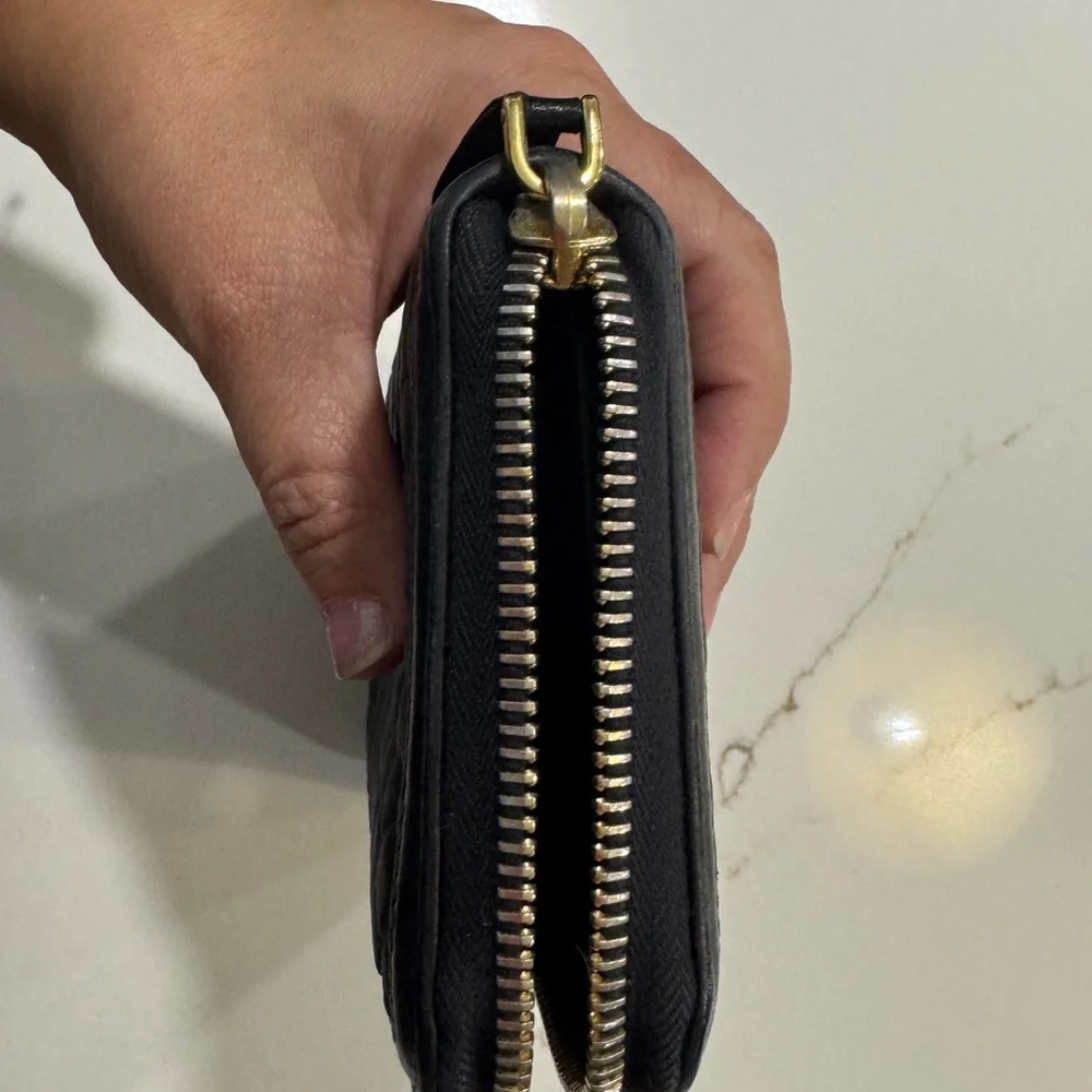 ✨ Prada Quilted Nylon Zip-Around Wallet - Black ✨